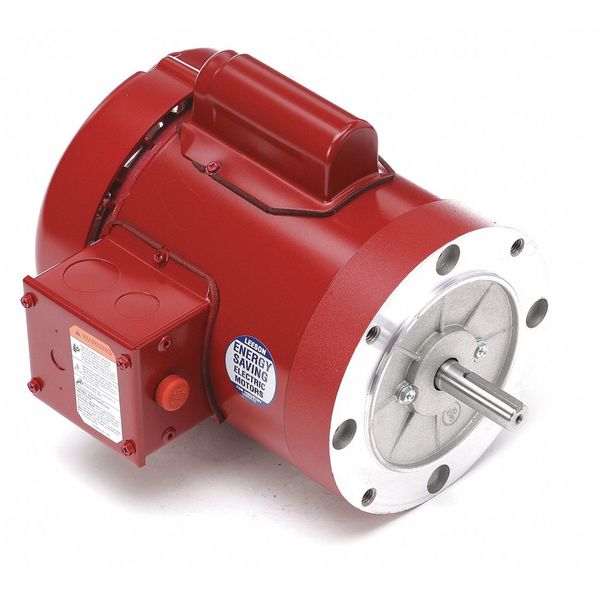 Leeson Farm Duty Motor, Capacitor-Start, 1/2 HP, 115/208-230V AC, 1,725 Nameplate RPM, 56C Frame 110492.00