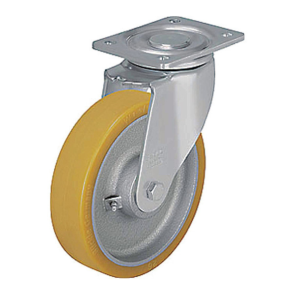 Zoro Select Plate Caster, 880 lb. Ld Rating, Ball LH-GTH 100K-1