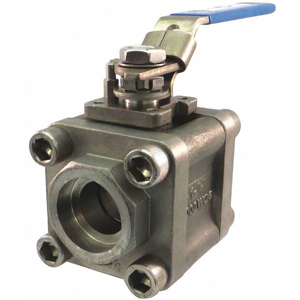 Milwaukee Valve Ball Valve, 2-Way, 1/4" Tube Size 35RSS1NLL-014