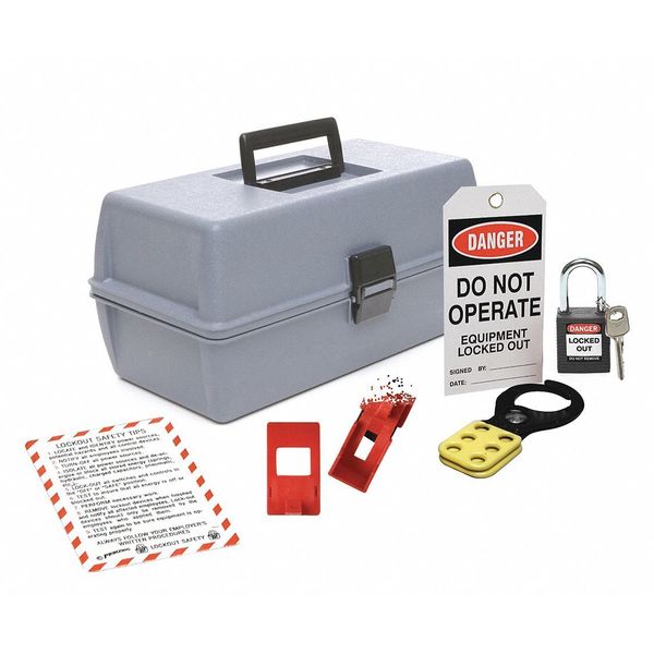 Brady Lockout Station Kit, 7-1/2" H, Gray 134030