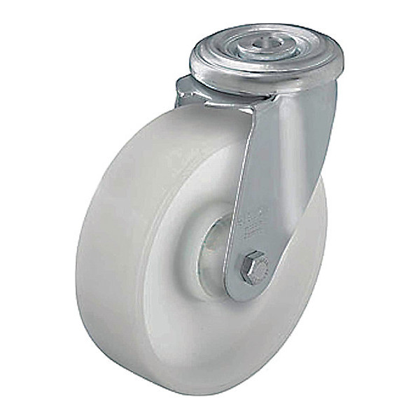 Zoro Select Bolt Hole Caster, 330 lb. Load, Swivel LER-PO 75R