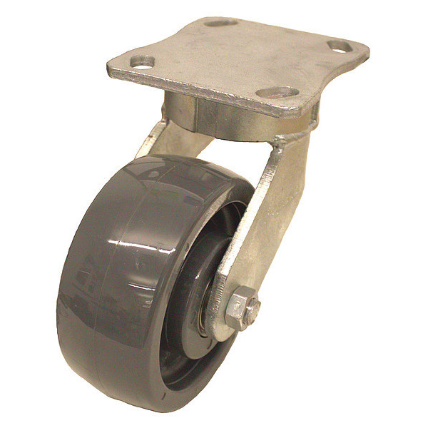 Zoro Select Plate Caster, 1000 lb. Ld Rating, Ball P25S-N040K-14-002