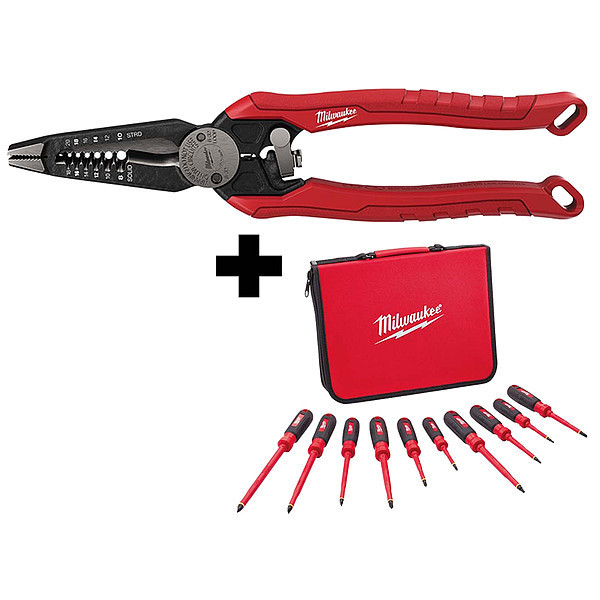 Milwaukee 6 in 1 Pliers Combination Wire Stripper and Long Nose Pliers  Review 