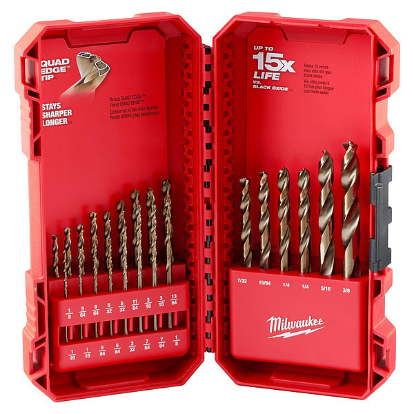 Milwaukee Tool 23 Pc RED HELIX Cobalt Drill Bit Set 48-89-2338