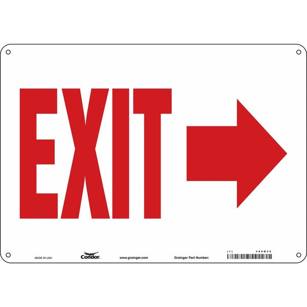 Condor Safety Sign, 10 in x 14 in, Polyethylene 480M26