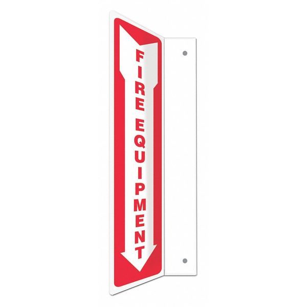 Condor High Visibility Safety Sign, 4" W, 18" H 480X79