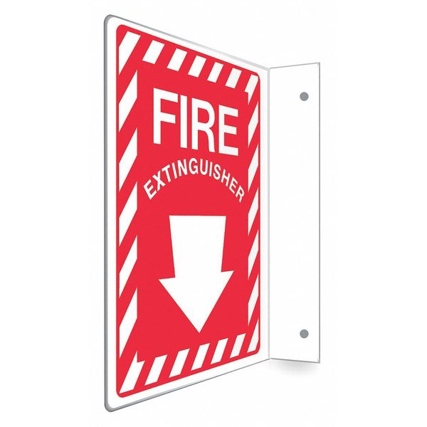 Condor High Visibility Safety Sign, 9" W, 12" H 480X39