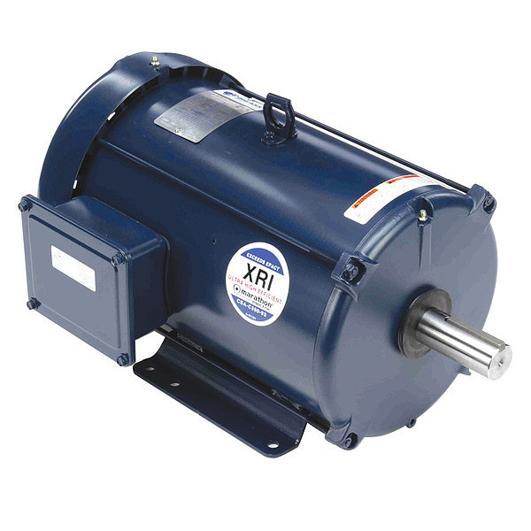 Marathon Motors General Purpose Motor, Three Phase, 10 HP, 1,760 Nameplate RPM, 208-230/460V AC, 215T Frame 215TTFBD6027