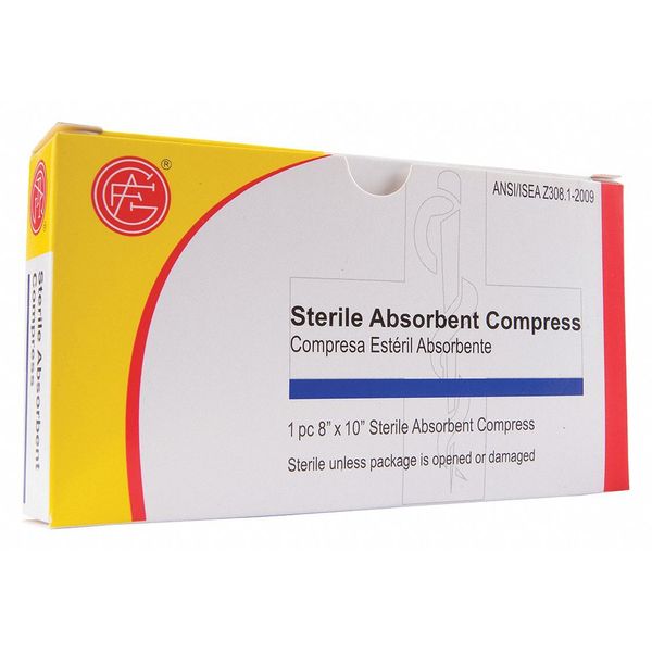 Zoro Select Compress, Non-Sterile, White, Gauze, Box 9999-0601