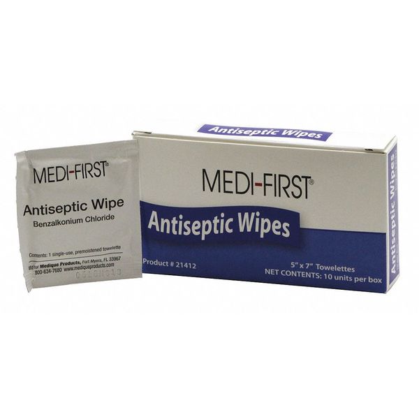 Zoro Select Antiseptic Wipes, Wipes, 0.500 oz., PK10 21412