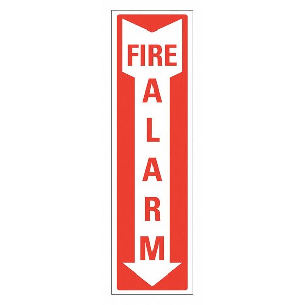 Lyle Fire Sign, 4" W, 14" H, 0.004" Thickness LCU1-0064-RD_4x14