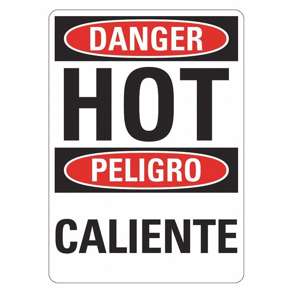 Lyle Danger Sign, 14 in H, 10 in W, Plastic, Vertical Rectangle, English, LCU4-0756-NP_10x14 LCU4-0756-NP_10x14