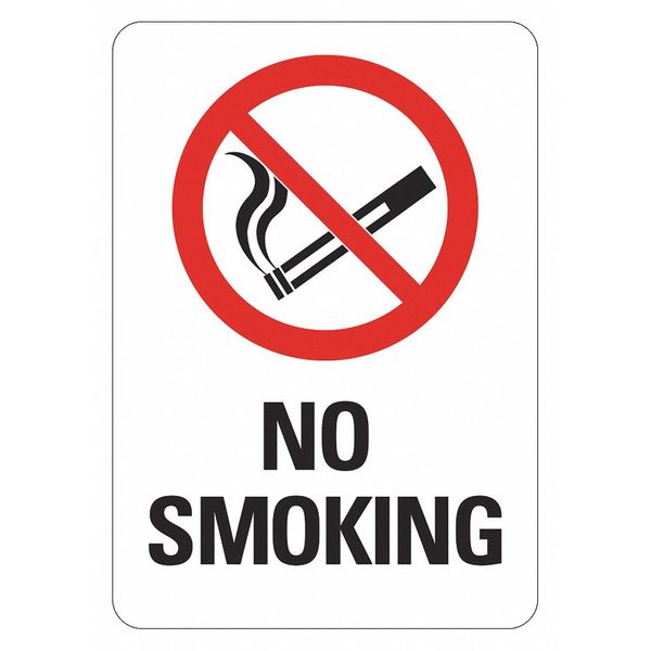 Lyle No Smoking Sign, 14 in H, 10" W, Non-PVC Polymer, Vertical Rectangle, English, LCU1-0042-ED_10x14 LCU1-0042-ED_10x14