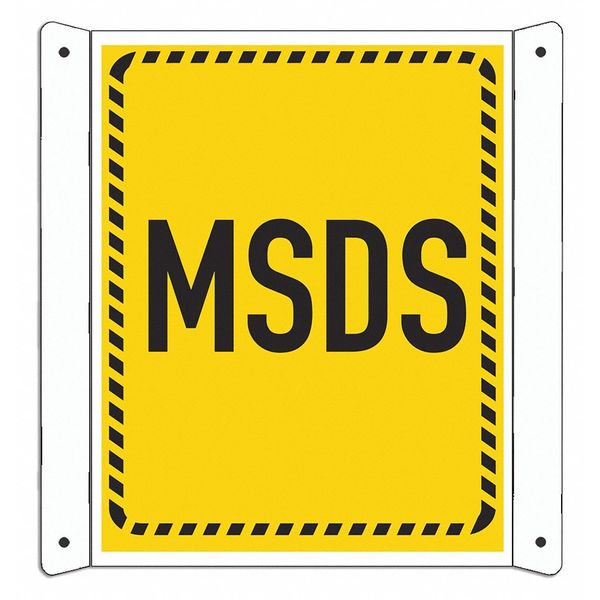 Lyle Msds Information Sign, 10inx8in, Aluminum LCDF-0003-NA_8x10