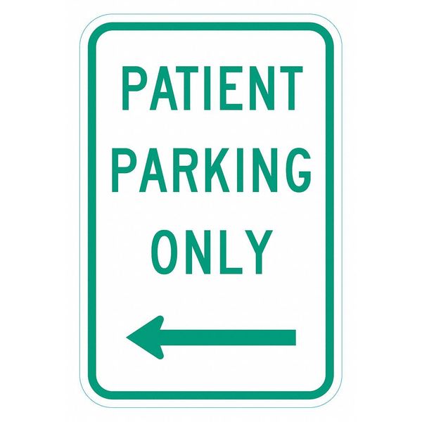 Lyle Patient Parking Sign, 18" x 12, T1-6272-HI_12x18 T1-6272-HI_12x18