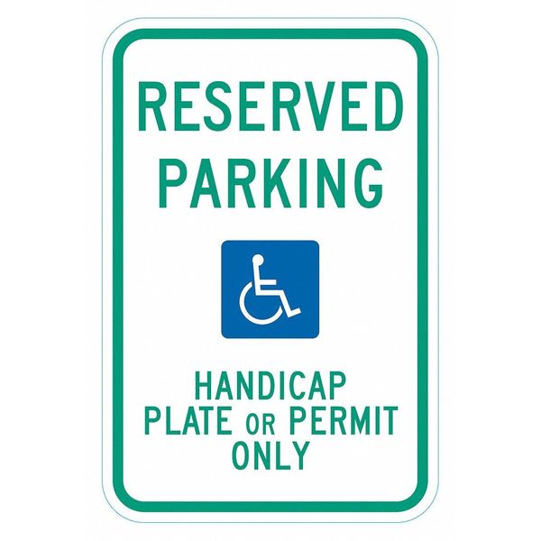 Lyle ADA Handicapped Parking Sign, 18" x 12, T1-6248-HI_12x18 T1-6248-HI_12x18