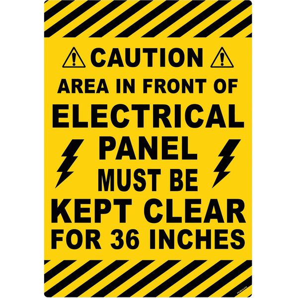 Stranco Floor Sign, 20 in H, 14 in W, Vinyl, Vertical Rectangle, English, FS-2014-610 FS-2014-610