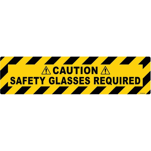 Stranco Anti-Slip Floor Sign, 6 in H, 24 in W, Vinyl, Horizontal Rectangle, English, FS-624-903 FS-624-903