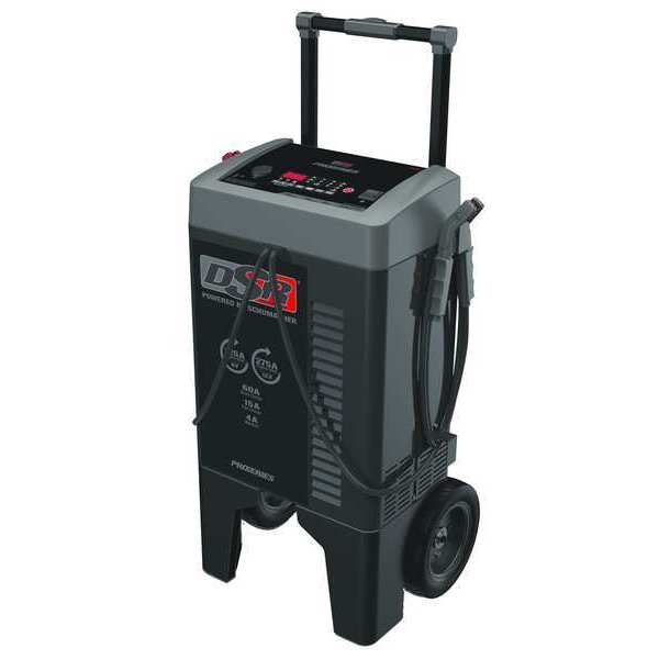 Schumacher Wheeled Battery Charger, Automatic, Boosting, Charging, Maintaining, For Batt. Volt.: 6, 12 DSR122