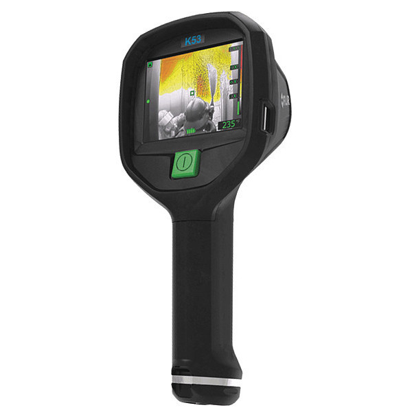 Flir Infrared Camera, 4.0 in Backlit Color LCD, -4 Degrees  to 1202 Degrees F FLIR K53