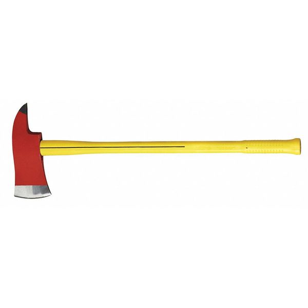 Nupla Fire Axe, Fiberglass Handle, 2 ft 21/32" L 6895514