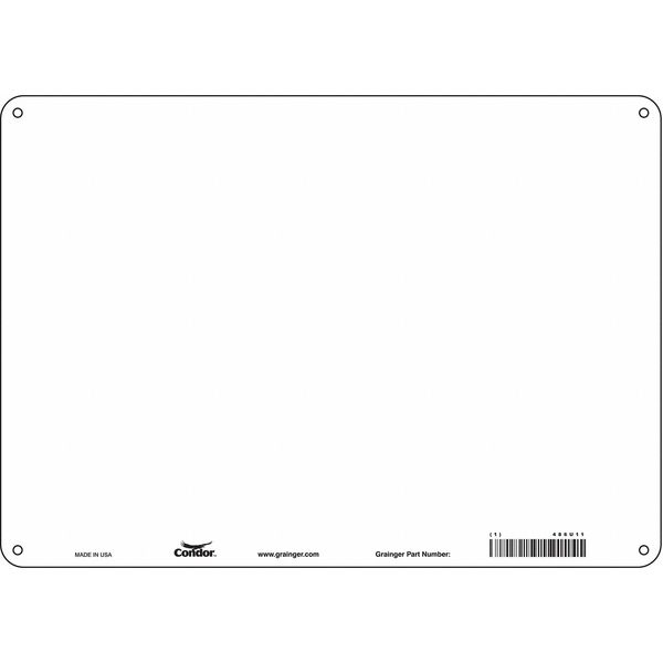 Condor Safety Sign, 14" W, 10" H, 0.032" Thickness 486U11