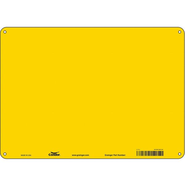 Condor Safety Sign, 14" W, 10" H, 0.055" Thickness 486U64