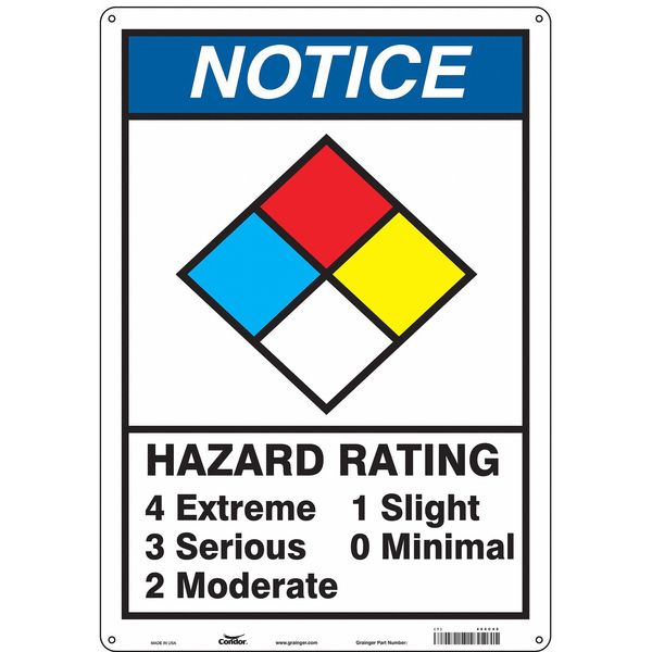 Condor Chemical Sign, 20 in Height, 14 in Width, Rectangle 486C48