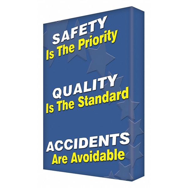Condor Safety Sign, 18" W, 24" H, 2.000" Thickness, 487D73 487D73