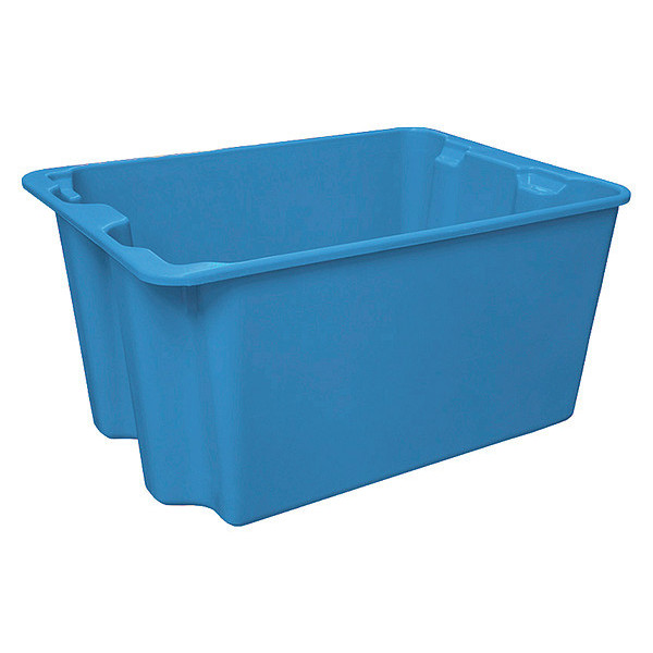 Toteline Stack & Nest Container, Blue, Fiberglass Reinforced Composite, 27 1/2 in L, 20 in W, 14 1/8 in H 7807085268