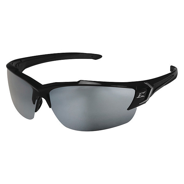 Edge Eyewear Safety Glasses, Silver Mirror Polycarbonate Lens, Scratch-Resistant SDK117-G2