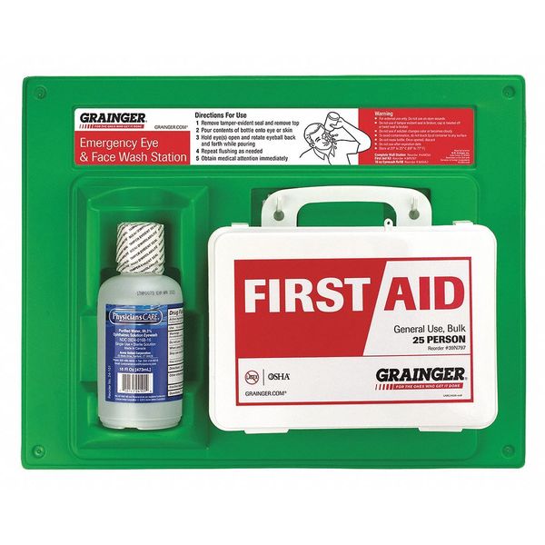 Zoro Select First Aid Kit, Plastic, 25 Person 54614