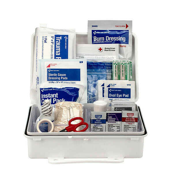 Zoro Select First Aid Kit, Plastic, 25 Person 54775