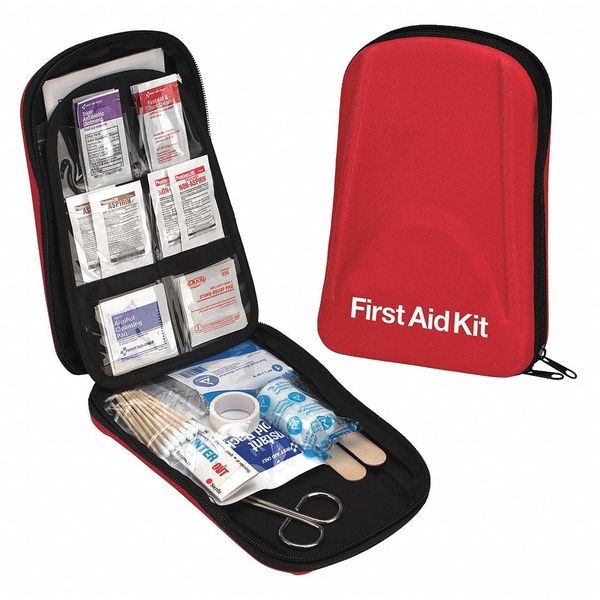 Zoro Select First Aid Kit, Fabric, 1 Person (59392)