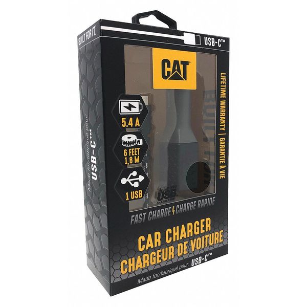 Cat USB Car Charger, Charges Up To 2 Devices CAT-CLA-USBC