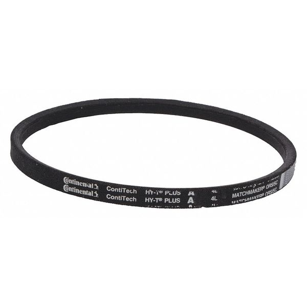 Continental Contitech A17 Wrapped V-Belt, 19" Outside Length, 1/2" Top Width, 1 Ribs A17