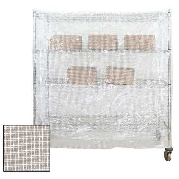 Zoro Select Cart Cover, Clear, 24 in.x, 62 in., Vinyl CZ244862-12SC4