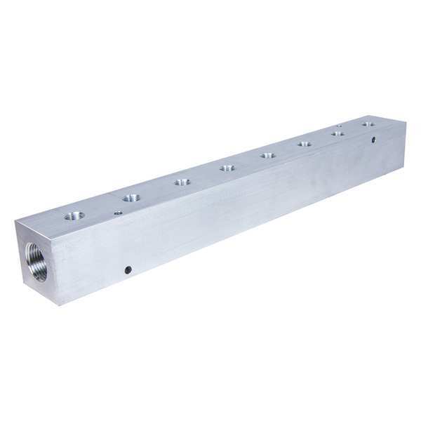 Pneumadyne Manifold, Aluminum, 8 Outlets, 18-3/4" L M40-500-8