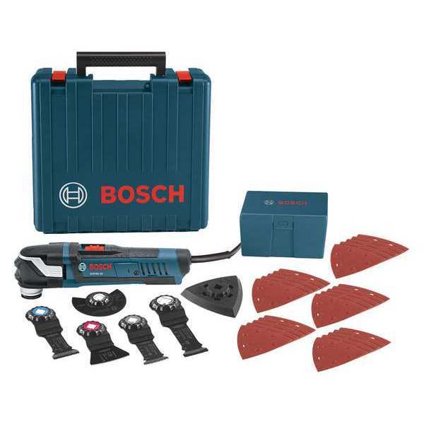 Bosch Oscillating Tool Kit, 120 V AC, Corded, 3  Degrees Oscillation Angle, Starlock Plus Series GOP40-30C