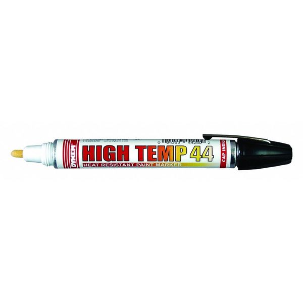 Dykem Industrial Marker, Medium Tip, Black Color Family, Paint 44250