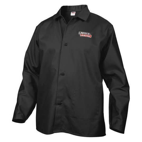 Lincoln Electric Welding Jacket, Black, 2XL, 33 in. L KH808XXL