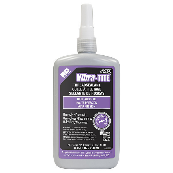 Vibra-Tite Pipe Thread Sealant Bottle, 440, Purple, Liquid 44025