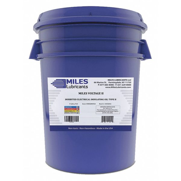 Miles Lubricants 5 gal Machine Oil Pail 10 ISO Viscosity, Not Specified SAE, White M002000563