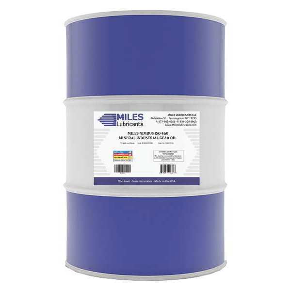 Miles Lubricants 55 gal Gear Oil Drum 460 ISO Viscosity, 140W SAE, Yellow M00600801