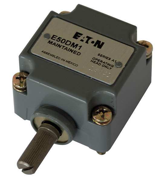 Eaton Cutler-Hammer Limit Switch Head, Rotary Lvr, Side, .63 In E50DM1