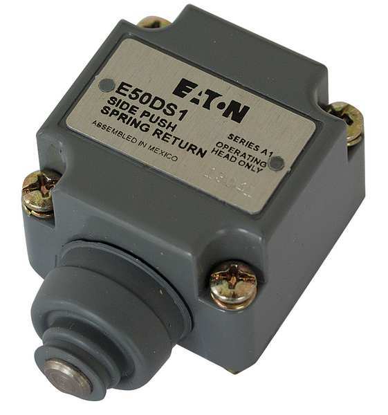 Eaton Cutler-Hammer Limit Switch Head, Push Bttn, Side, .06 In E50DS1