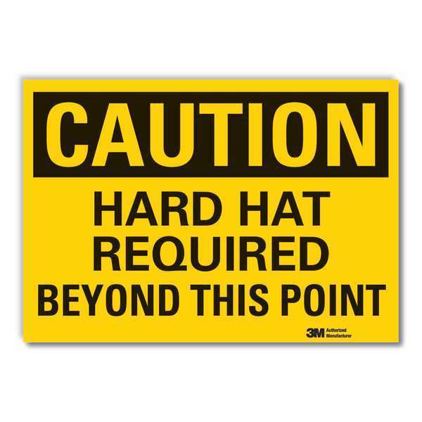 Lyle Caution Sign, 10" W, 7" H, 0.004" Thickness, LCU3-0357-ED_10x7 LCU3-0357-ED_10x7