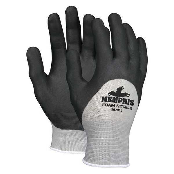 Mcr Safety Coated Gloves, 3/4 Dip, 9-1/2", S, Vend, PR VP96781S