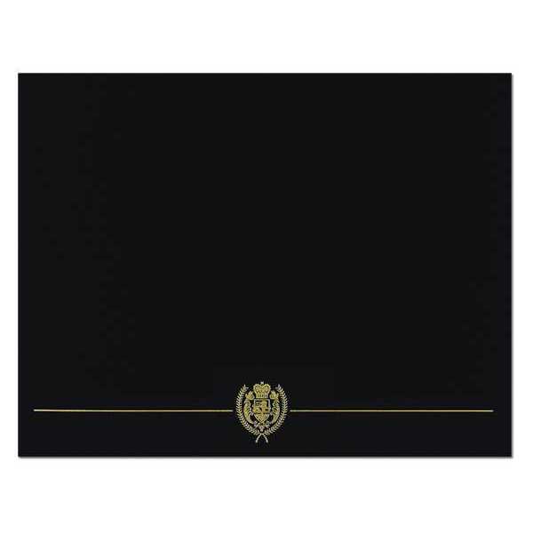 Great Papers Certificate Cover, Black/Gold, 12 in H, PK5 038951
