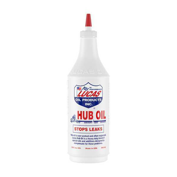 Lucas Oil Hub Oil, Bottle, 32 oz, 85 cSt Viscosity (SUS at 100 F), Amber 10088
